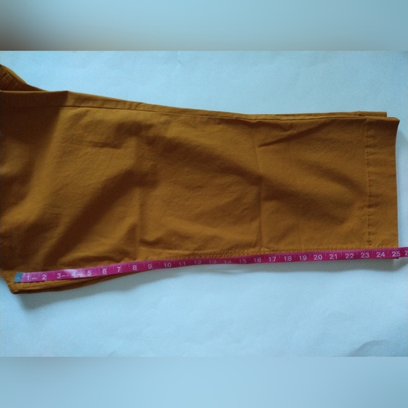 Old Navy Women's Dark Orange Straight Pants Size 16 Pockets, Cropped, Cotton NEW - Picture 10 of 12